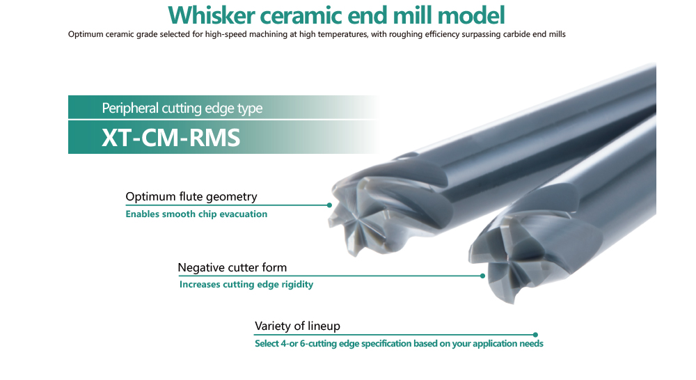 Whisker Ceramic Endmill D6/D8/D10/D12/D16